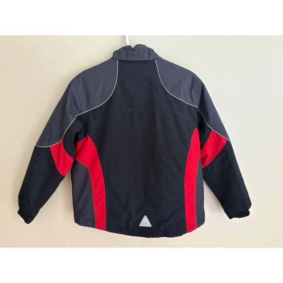 L.L.Bean Kids Colorblock Ski Snow Jacket in Red Gray Black Size L (14-16) - Picture 2 of 16